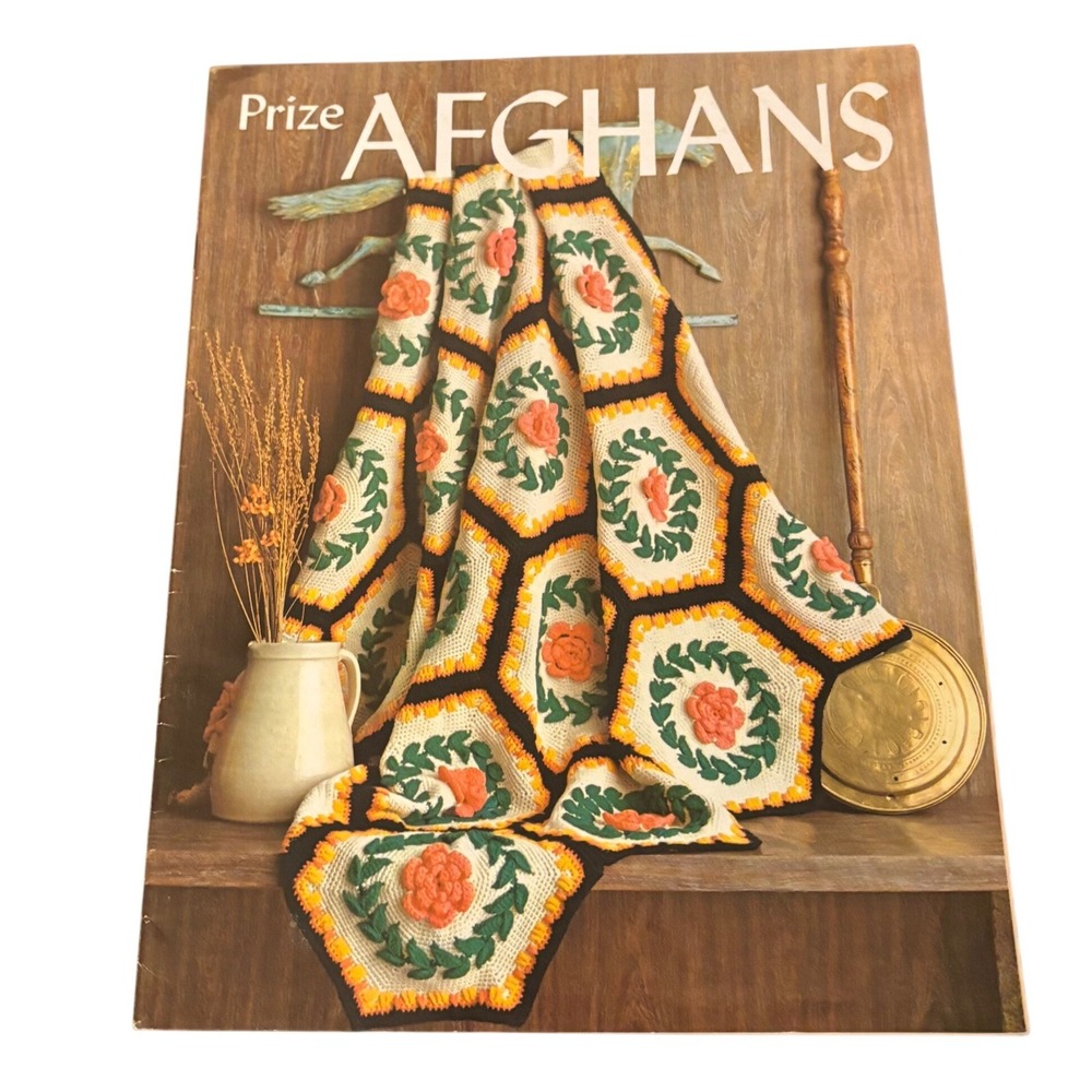Vintage 1967 Prize Afghans Crochet and Knitting Pattern Booklet